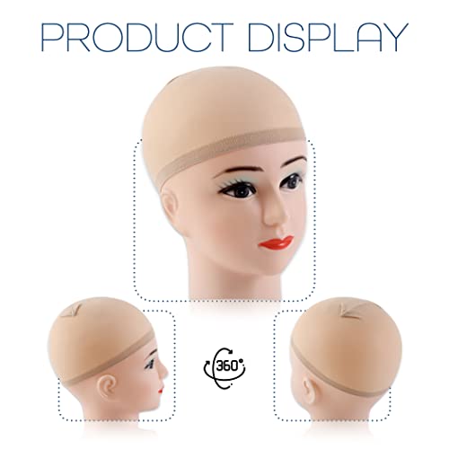 Appearanz 6 pcs Wig Caps for Women, Wig Cap for Lace Front Wig, Pack of 6 (Nude)