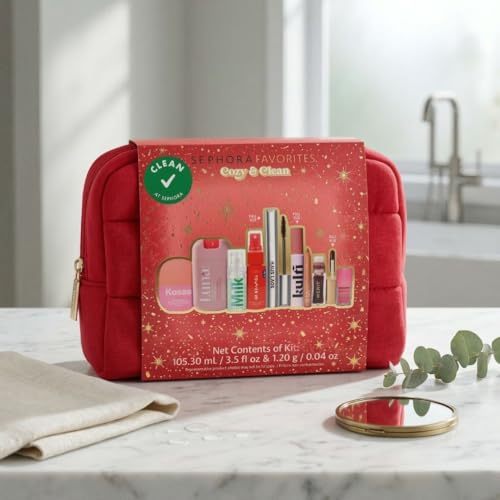 Sephora Cozy & Clean Makeup Gift Set – 9 Clean Beauty Essentials