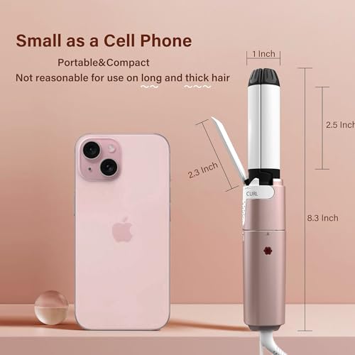 VAV Mini Curling Iron 2-in-1 Travel Hair Straightener & Curler