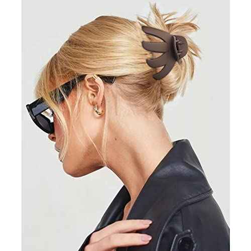 Hair Clips Claw Clips for Thick Hair 5Pcs Large Hair Clips 3.15'' Big Octopus Hair Clip Long Thick Medium Hair Neutral Jumbo Jaw Clips Hair Accessories for Women Girls