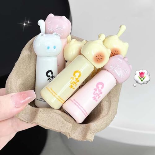 Cute Cat Jelly Lip Gloss Set - 4Pc Korean Hydrating Lip Glaze