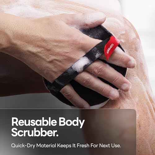 Exfoliating Body Scrubber, Bath and Body Scrub Buffer, Body Exfoliator for Remove Dead Skin, Gentle and Rough Lightweight Sponge for Shower (2 Pack)