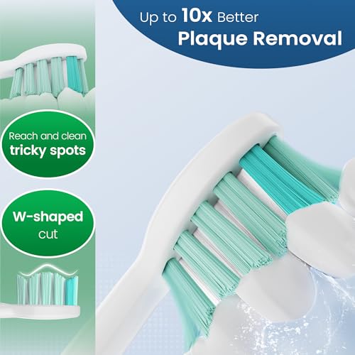 Sonicare Replacement Toothbrush Heads - 8 Pack Compatible