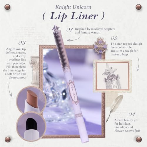 Flower Knows Knight Unicorn Lip Liner - Soft Peachy Nude