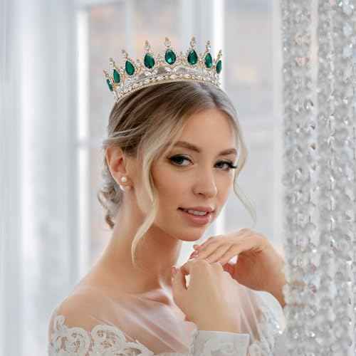 Tiara Crown for Women Crystal Queen Crowns Princess Tiaras with Comb Royal Crown for Wedding, Christmas, Halloween, Birthda, party, Prom, Anniversaries