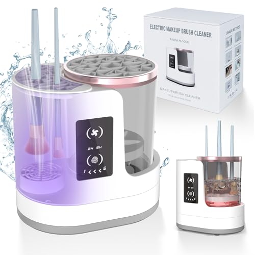 Electric Makeup Brush Cleaner Machine 3-in-1 with Dryer