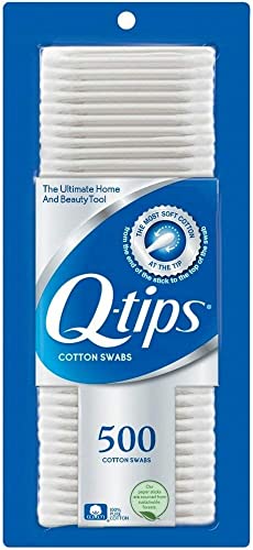 Q-Tips Cotton Swabs 500 Count Pack of 3