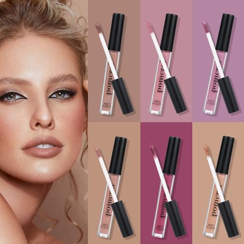 6-Color Matte Lipgloss Set Waterproof Liquid Lip Tint Kit