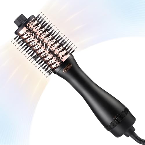 TYMO 4-in-1 Hair Dryer Brush with Titanium Barrel - 2 Inch
