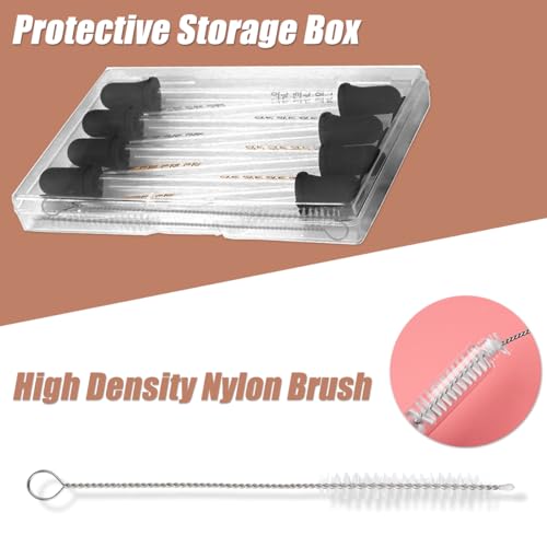 10Pcs 1ML Glass Eye Dropper Set with Storage Case & Cleaning Brushes - Accurate, Leak-Proof