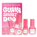Glow Recipe Guava Brightening Korean Skincare Gift Set - Vitamin C Under Eye Cream Treatment + Hydrating Vitamin C Dark Spot Face Serum with Niacinamide & Peptides, Travel Size (2 Count)