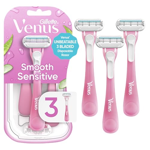 Gillette Venus Sensitive Disposable Women's Razor - Pack of 3