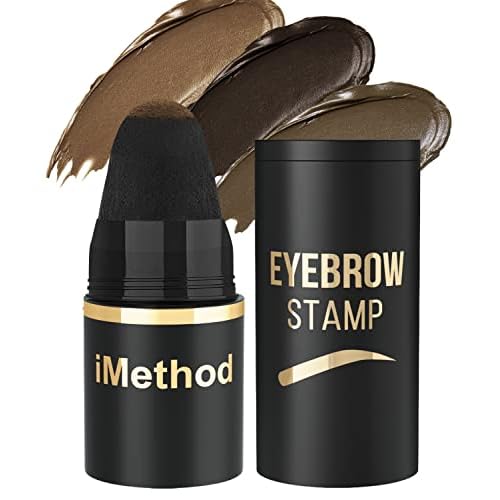 iMethod Eyebrow Stamp for Eyebrow Stencil Kit - Brow Stamp Refill Eyebrow Pomade, Brown