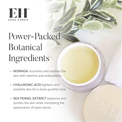 Emma Hardie Starter Kit: Travel Size 50ml Moringa Cleansing Balm, Travel Size 15ml Midas Touch Revitalising Cream & Professional Cleansing Cloth, Packed in a Cosmetic Bag, Natural & Cruelty Free