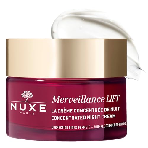 Nuxe Merveillance Lift Night Cream, Face Anti-Aging Moisturizer with Hydrating Care for Smoothing Fine Lines and Boosting Radiance, 1.7 Fl Oz