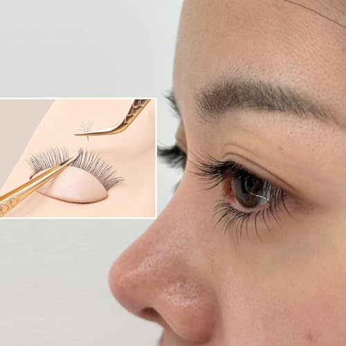 6 Pairs Mannequin Eyelids Double-Layer Lashes Eyelash Extensions Practice