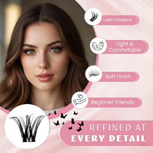 Feather Me Cluster Lashes D Curl 10-18mm Mixed Length