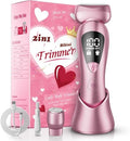 Pink Cordless Electric Razor for Women - Waterproof Bikini & Face Trimmer