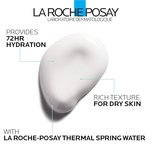 La Roche-Posay Hydraphase HA Rich, Hyaluronic Acid Face Moisturizer for Dry Skin with 72HR Hydration, Oil Free & Non-Comedogenic, 50 ML , 1.69 fl. oz.