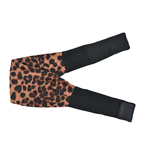 YTBYT 1 piece Leopard Print Headbands Ice Silk Lace Melting Bands for Wigs Adjustable Wig Bands for Headband Wig (A-1/4.5 cm)