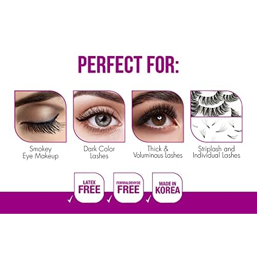 DUO Quick-Set Strip Lash Adhesive - Dark Tone, Quick-Drying, Long-Lasting, Water-Resistant Lash Glue for Strip & Individual Lashes, 0.18 oz, 1-Pack