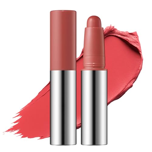 Erinde Tomato Coral Red Matte Lipstick Crayon, Waterproof Long Lasting Lip Liner Pencil for Women, High Pigment Creamy Velvet Neutral Lipstick, Vegan & Cruelty-Free, 05