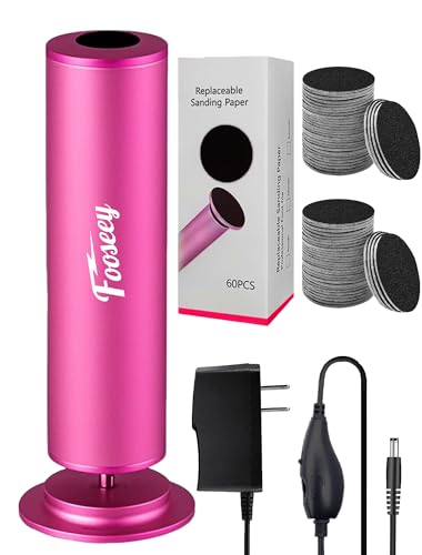 Electric Foot File Callus Remover with 60 Sandpaper Discs