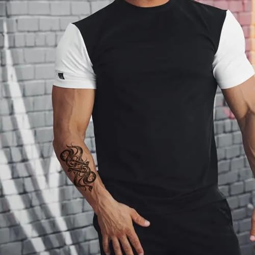 Tribal Temporary Tattoos for Men Women 12 Sheets Large Realistic