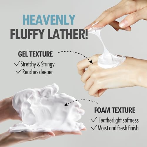 Perfect Deep Gentle Face Wash Cleansing Foam w/ 6 Types of Hyaluronic Acid & Plant-Derived Surfactants | Moisturizing Foaming Facial Cleanser Face Wash for Deep Radiance Hydration (5.07 fl oz)