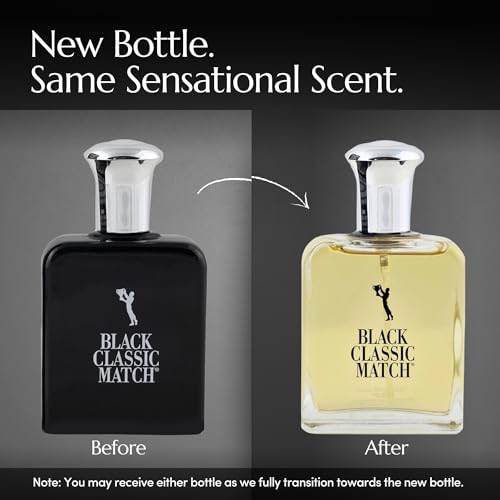 PB ParfumsBelcam Black Classic Eau De Toilette for Men 2.5 Fl. Oz