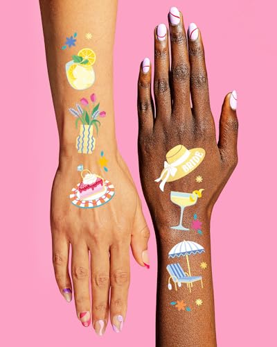 xo, Fetti Last Toast On The Coast Bachelorette Temporary Tattoos