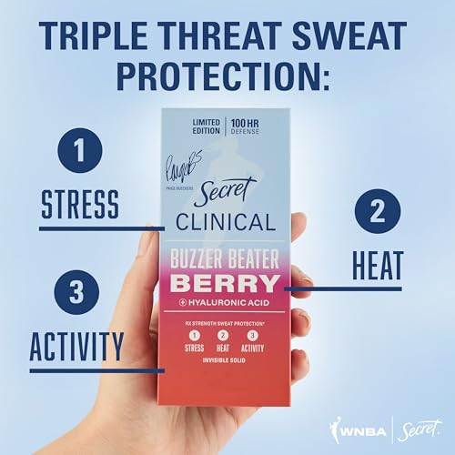 Secret Clinical Strength Antiperspirant Deodorant Women 100HR Invisible Solid