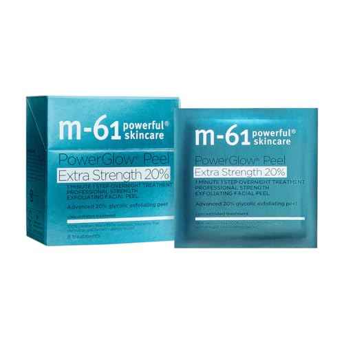 M-61 PowerGlow Peel Extra Strength 20% | Professional Strength Exfoliating Facial Peel With Advanced 20% Glycolic Acid