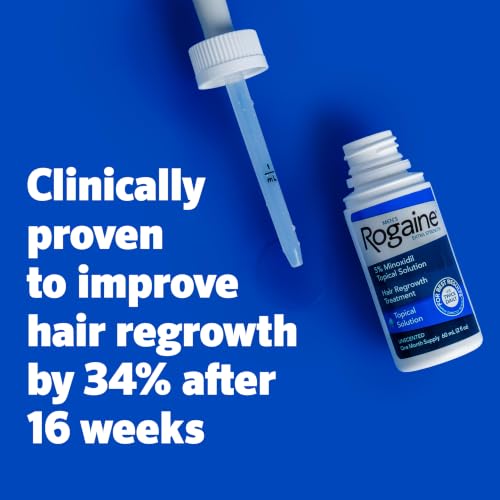 Rogaine Extra Strength 5% Minoxidil Men's Hair Regrowth Solution, 3-Month Supply