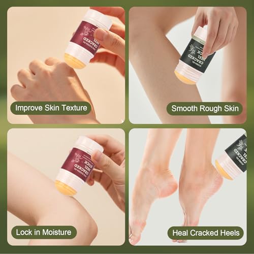 TEAWOO Cracked Heel Repair Set – 2 Balm Sticks & 2 Gel Socks