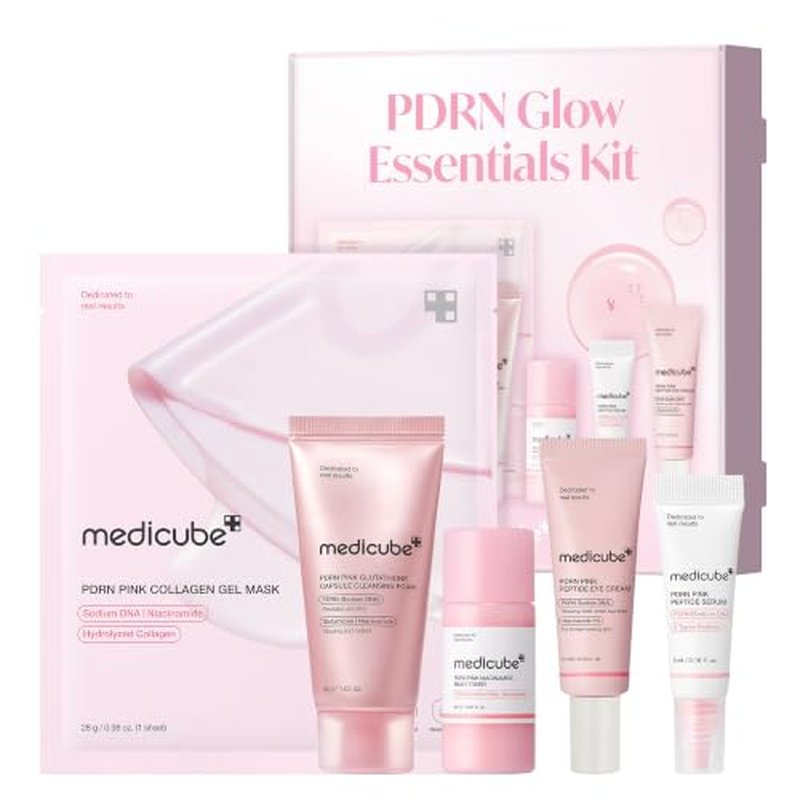 Medicube PDRN Glow Essentials Mini Skincare Set - 5-Step Routine