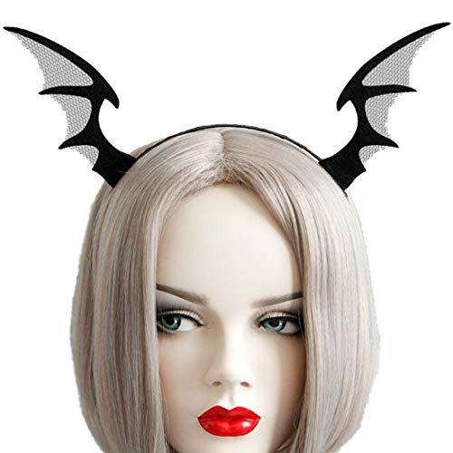 VEIDO Halloween Bat Wing Headband Cosplay Party Head Piece Costume Hair Band ZHB09 (Bat Wing)