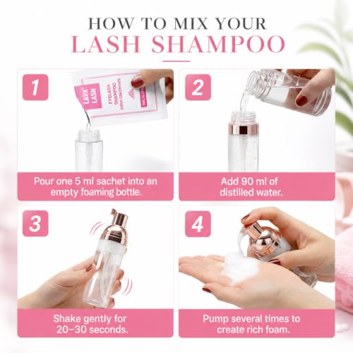 Lash Shampoo Concentrate 12-Pack for Eyelash Extensions