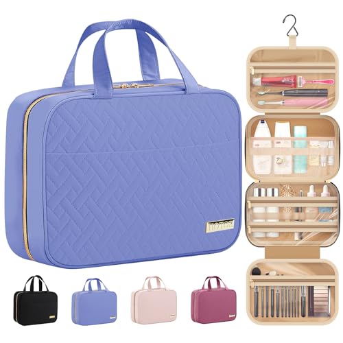 HOTOR Hanging Travel Toiletry Bag for Women & Men Aegean Blue