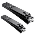 Aogeili Nail Clippers Set - Dual Size Stainless Steel for Thick Nails