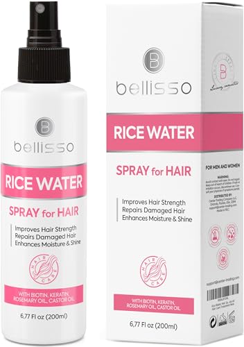 Rice Water Hair Spray with Biotin & Rosemary – Thickening Leave-In Treatment