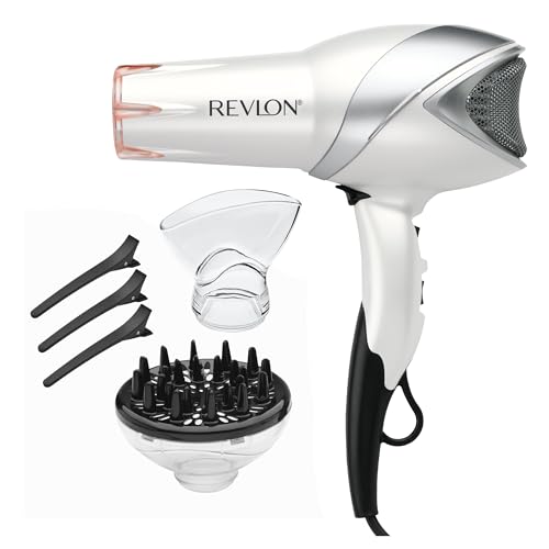 REVLON Infrared Ionic Hair Dryer 1875W with Diffuser