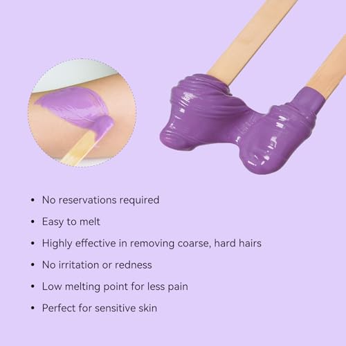 Hard Wax Beads for Hair Removal, 3lbs Wax Beans Kit- Perfect for Sensitive Skin, Bikini, Face,Leg, Eyebrow, Back, At Home Waxing Beads for Women Men (3pack)