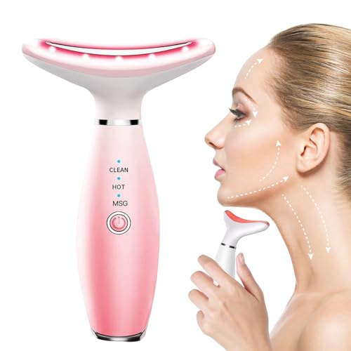 7-Color Red Light Therapy Face Massager with Vibration