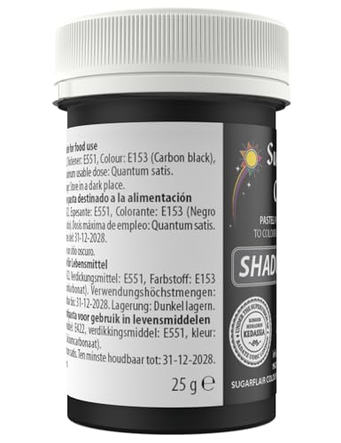 Sugarflair Spectral Paste Shadow Grey Edible Food Colouring