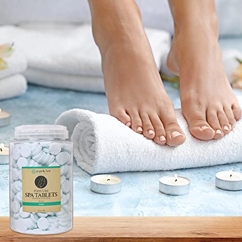 Ginger Lily Farms Pedicure Spa Tablets - Ocean Scent Foot Soak (500 Count)
