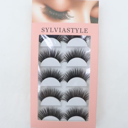 AFBeauty Wispy Fluffy False Eyelashes 5D Volume 16mm (5 Pairs)
