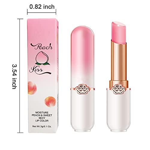 BINGBRUSH Color Changing Peach Lipstick Set - 2 Pcs