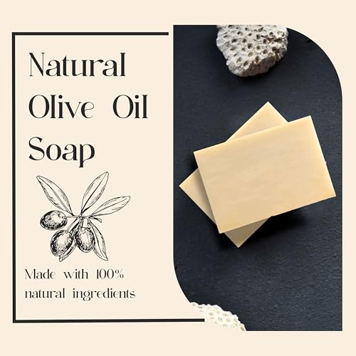 Olive Oil Soap Bar - Handmade 100% Pure Natural & Vegan (5 Bars)