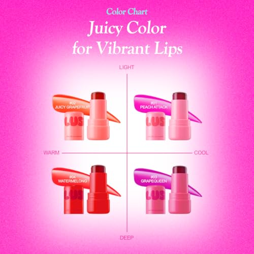Elensilia Plush Water Jelly Lip & Cheek Tint Peach Attack 10g